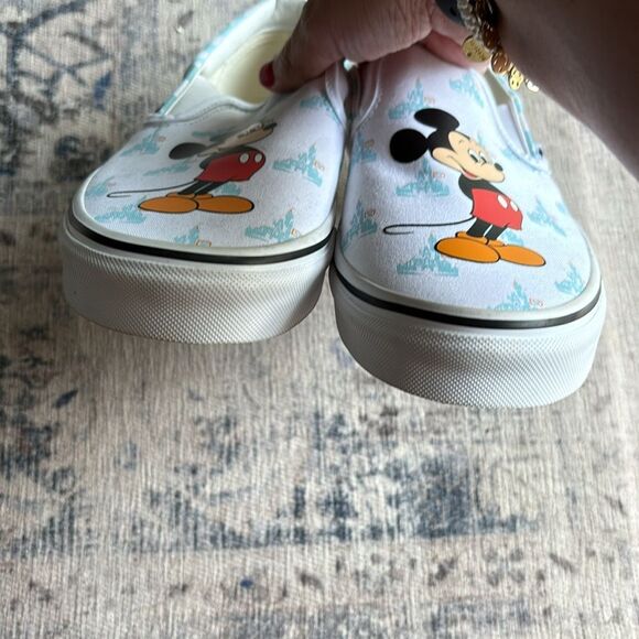 Vans Disney World Slip on 50th Anniversary Mickey Mouse Shoes Women's 10.5 Men 9 - Picture 11 of 12